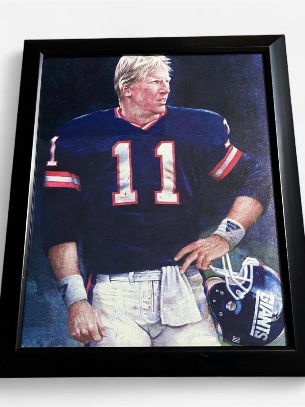 Vintage New York Giants Print Framed Size 8x10